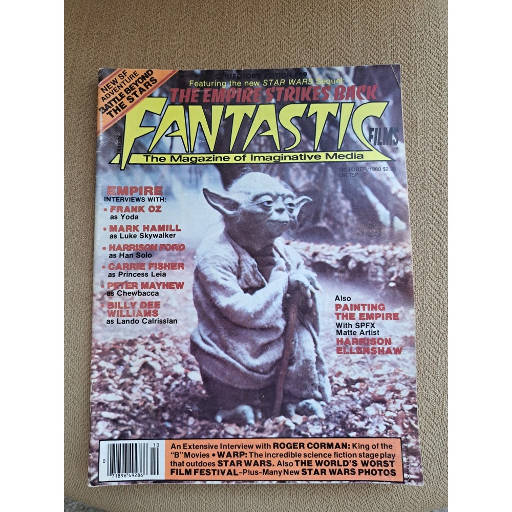 Fantastic Films Magazine Oct 1980 Star Wars Empire Strikes Back Yoda Issue 19